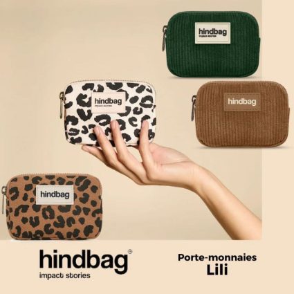 Le porte monnaie lili en coton bio.
