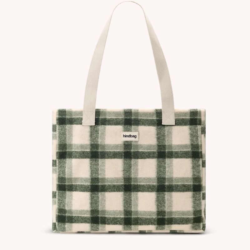 Sac cabas Claude Tartan vert : le style éthique – Image 2