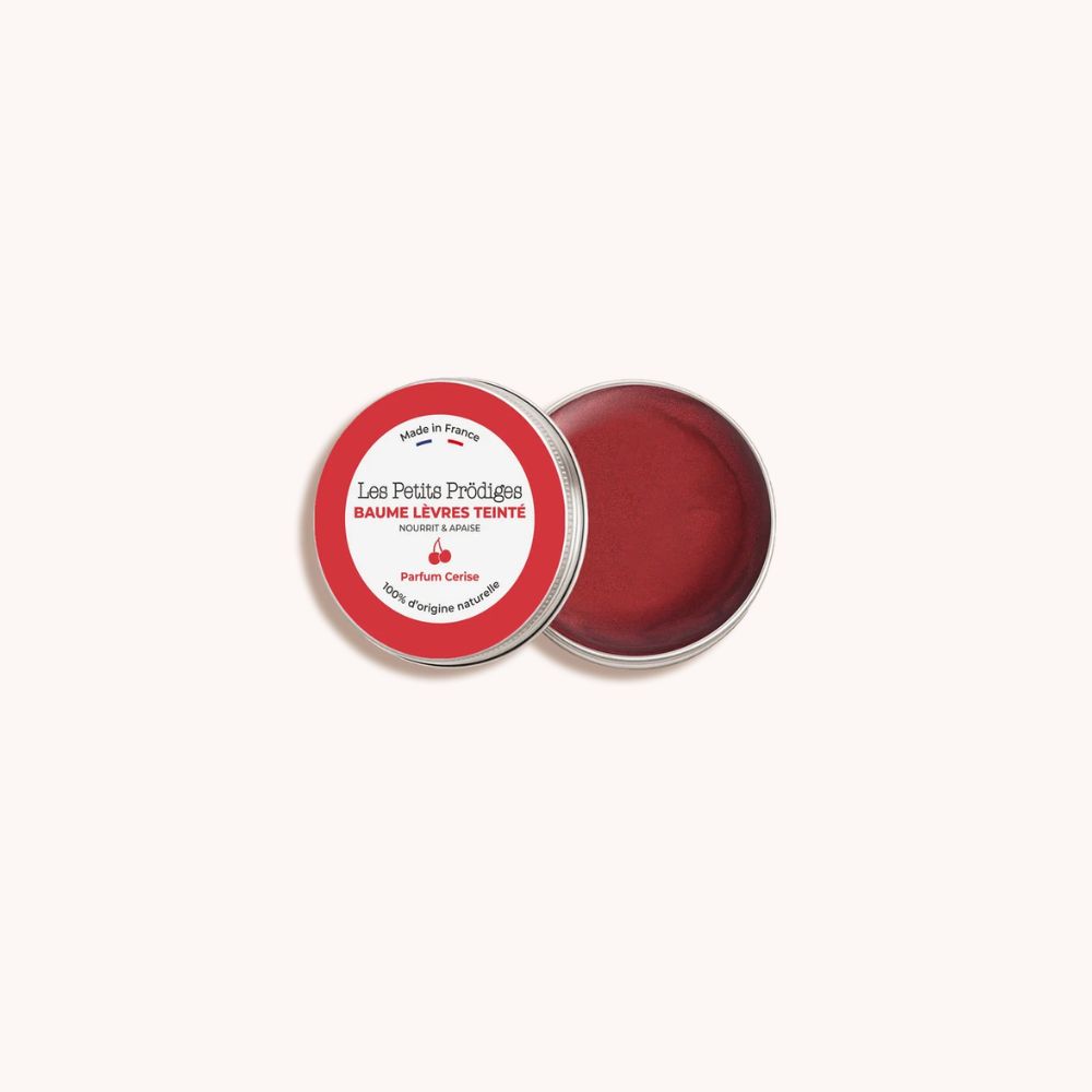 Le baume lèvres teinté cerise de Les Petits Prodiges.